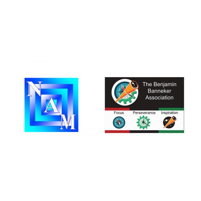 Logos for the National Association of Mathematicians and the Benjamin Banneker Association