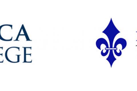 Logos for Ithaca College and Marymount University