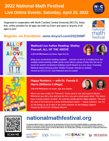 NCCU 2022 NMF @ NC SciFest flyer preview