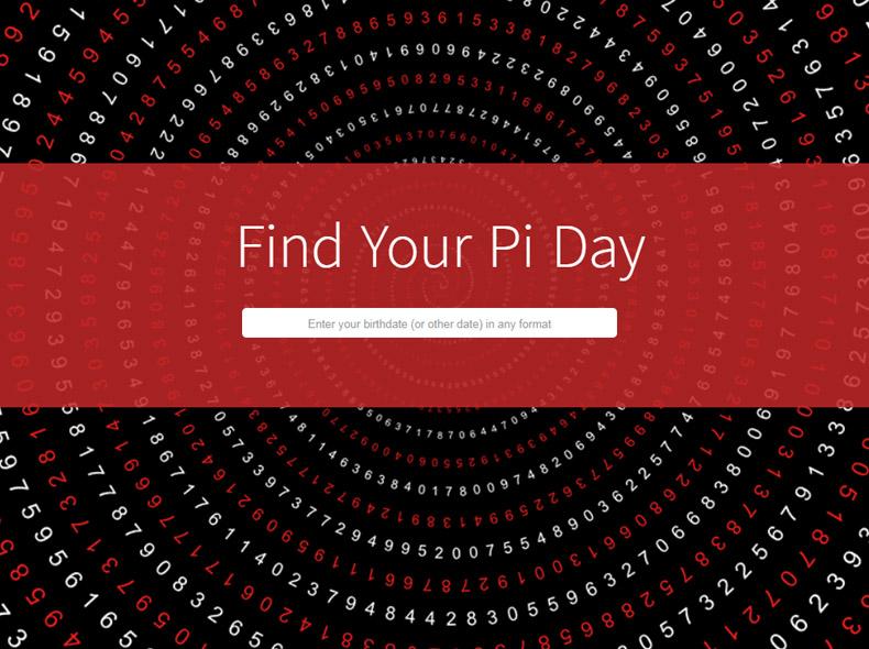 Find Your Pi Day