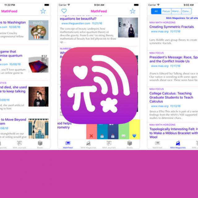 MathFeed News App (iOS and Twitter)