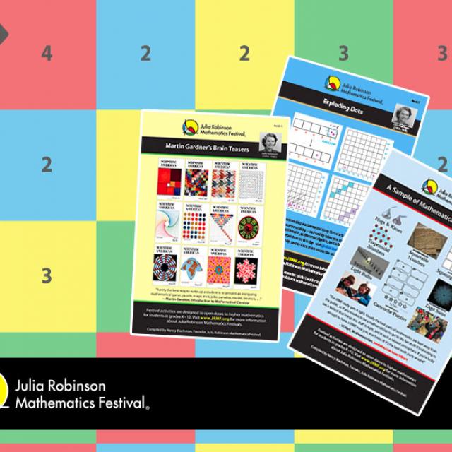 Puzzle Booklets and Maze Mats from the Julia Robinson Mathematics Festival