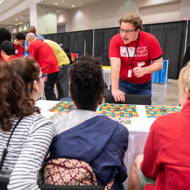 2019 Festival attendees learn a new game